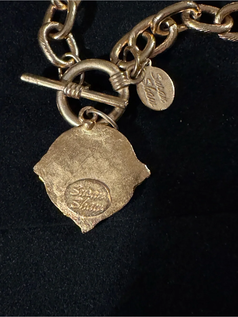 Susan Shaw Buffalo Nickel Gold Tone Bracelet Toggle Clasp